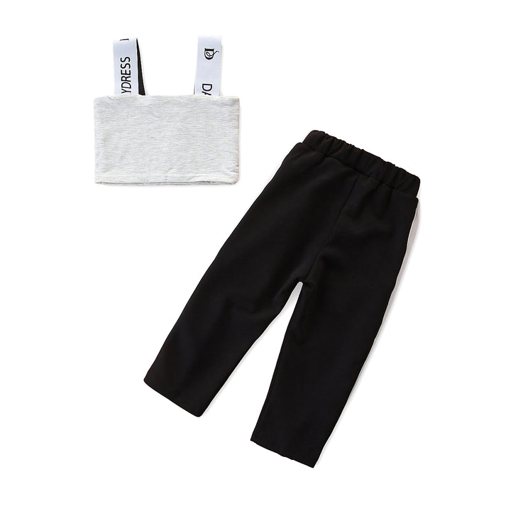 Girls White Top With Trousers
