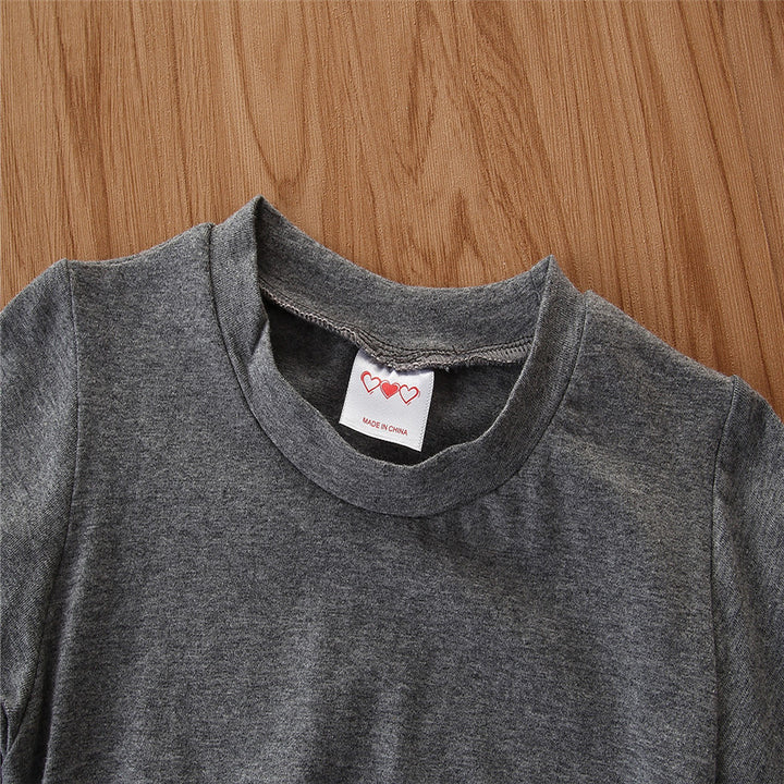 Girls Grey Top with Pyjamas