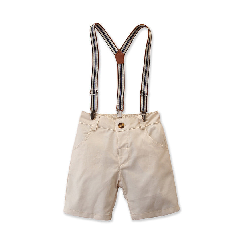 Boys Blue Pure Cotton Shirt With Trousers