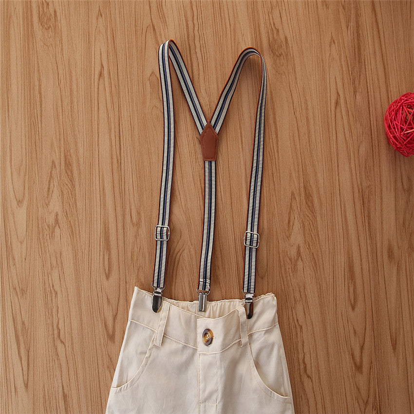 Boys Blue Pure Cotton Shirt With Trousers