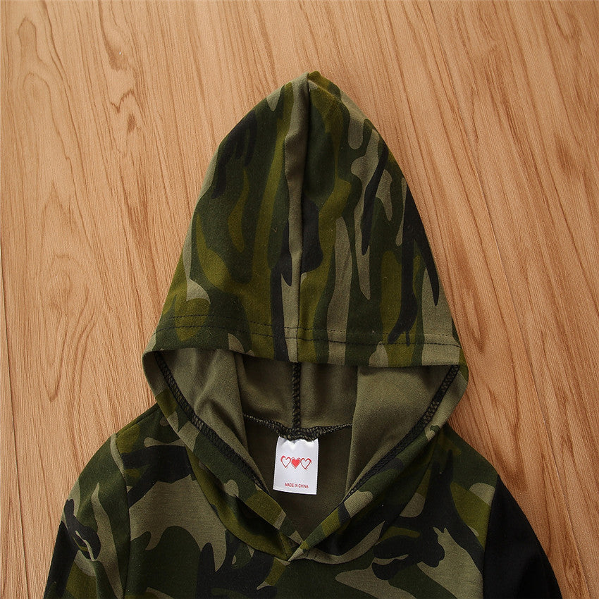 Boys Green Printed Sweatshirt With Joggers