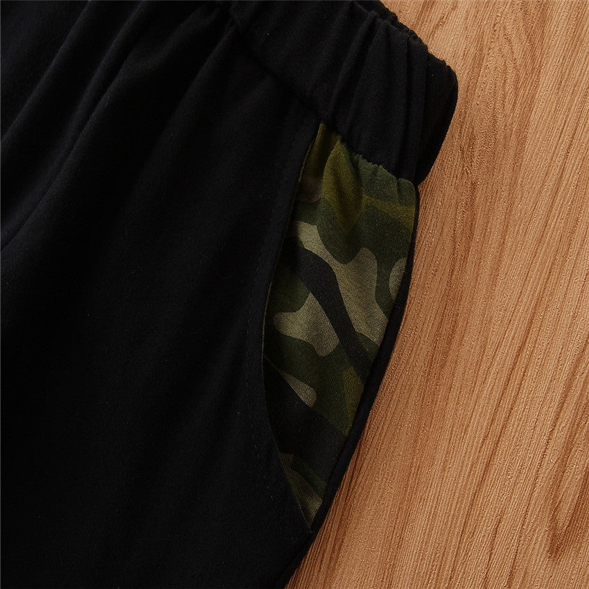 Boys Green Printed Sweatshirt With Joggers