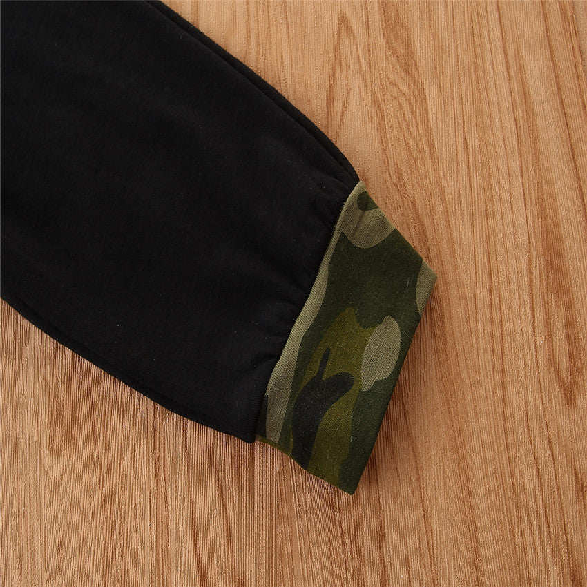 Boys Green Printed Sweatshirt With Joggers