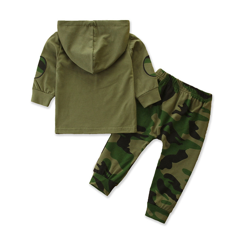 Boys Green Printed Sweatshirt with Pyjamas