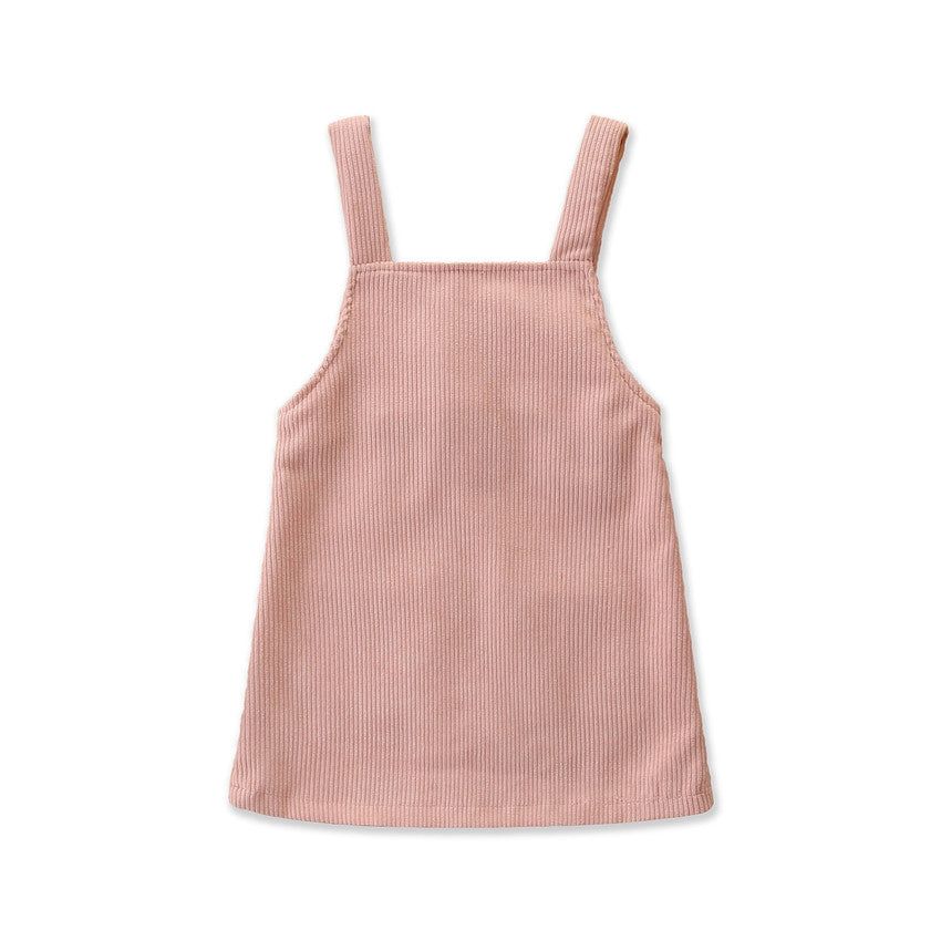 Pink Pinafore Mini Dress