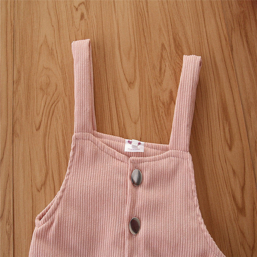 Pink Pinafore Mini Dress
