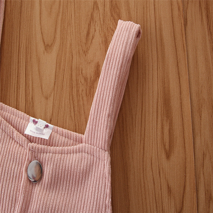 Pink Pinafore Mini Dress