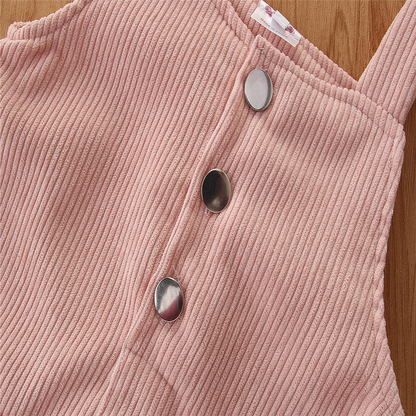 Pink Pinafore Mini Dress