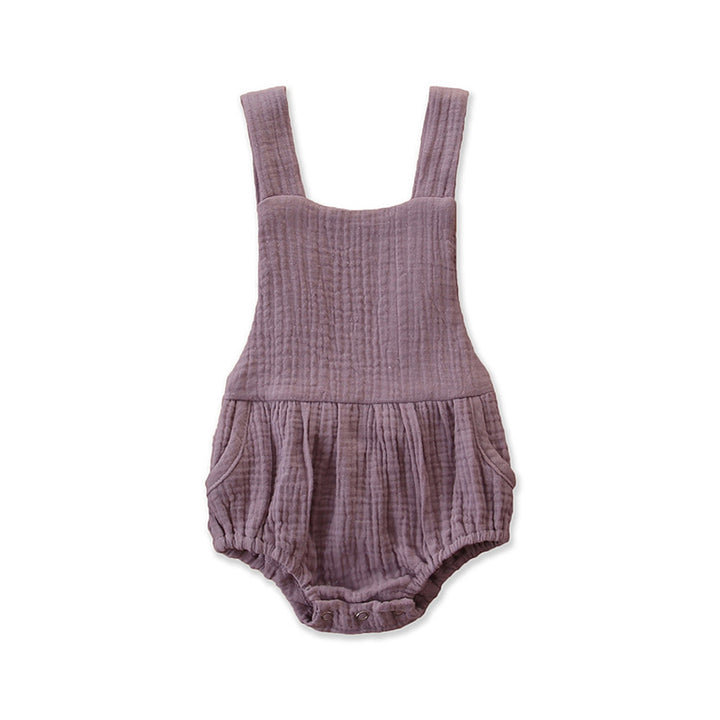 Infant Girls Purple Cotton Bodysuit