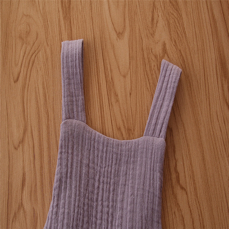 Infant Girls Purple Cotton Bodysuit