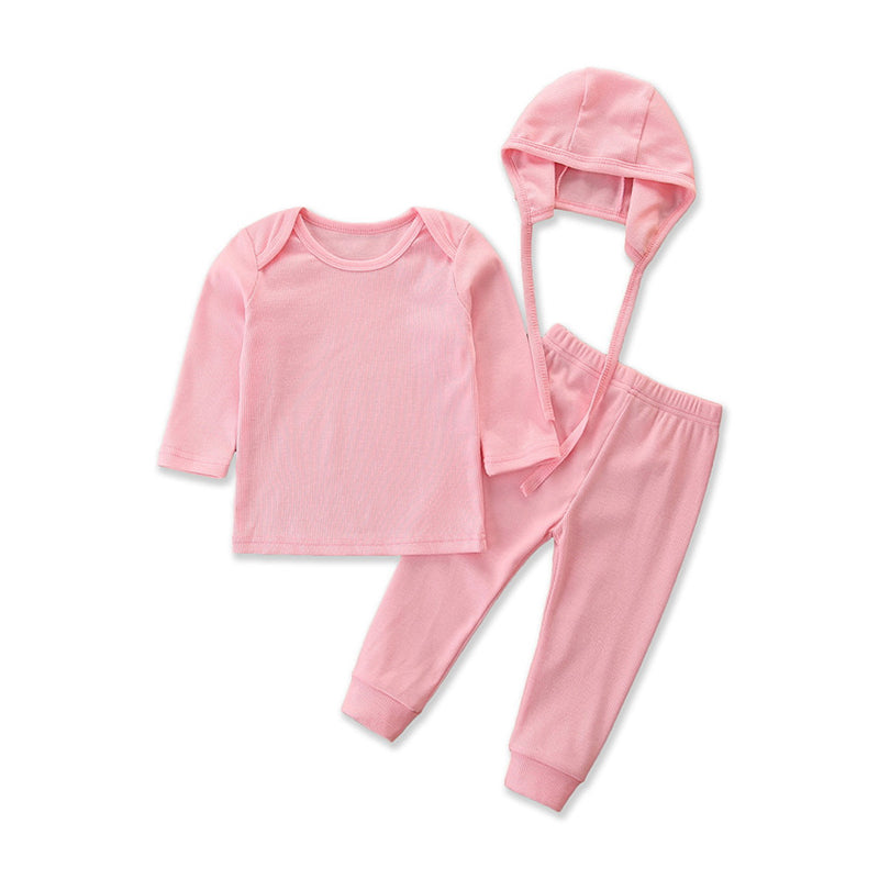 Girls Pink T-shirt With Joggers & Cap