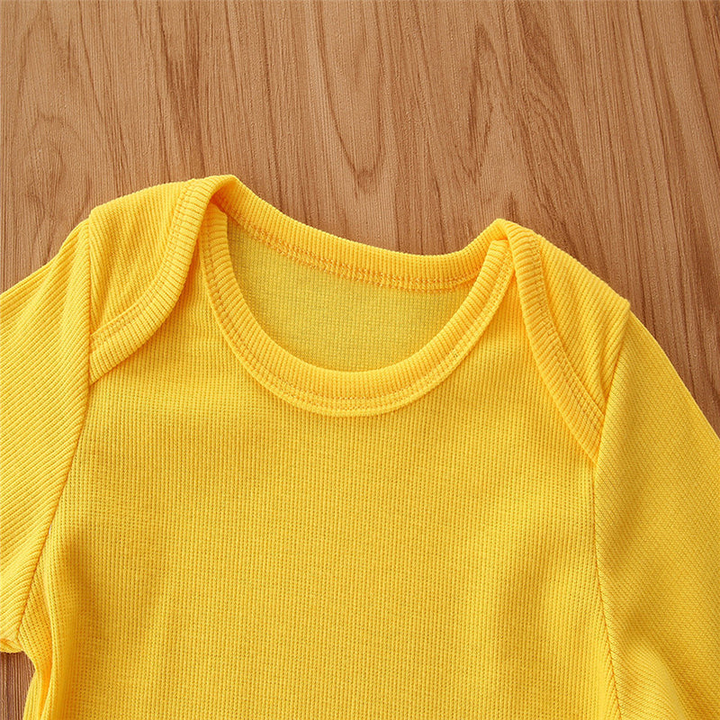 Girls Yellow T-shirt With Joggers & Cap
