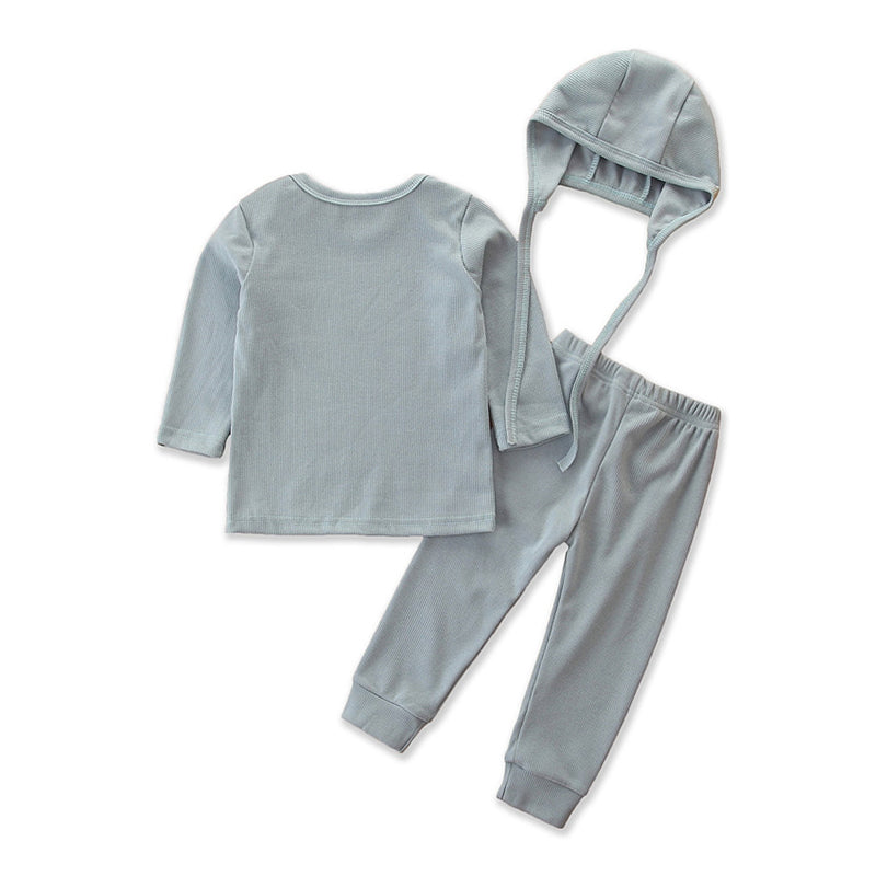 Girls Blue T-shirt With Joggers & Cap