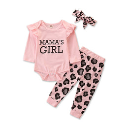 Infant Girls Pink Printed Bodysuit & Trouser With Hairband