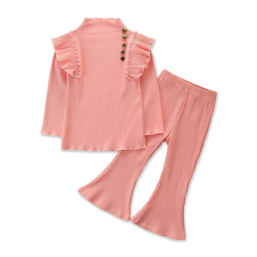 Girls Striped Top with Palazzos