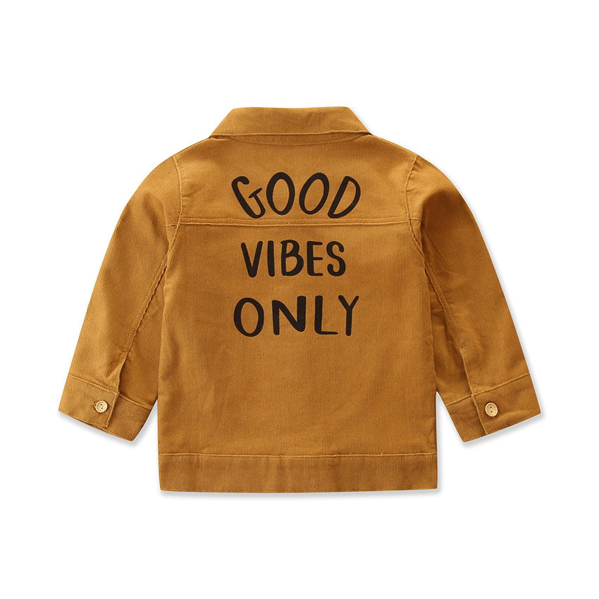 Girls Mustard Yellow Spread Collar Tailored Jacket