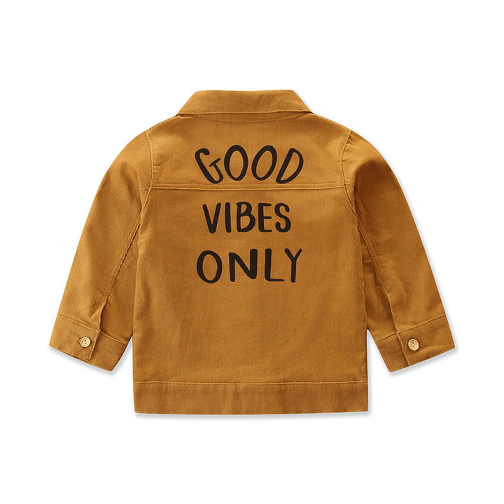 Girls Mustard Yellow Spread Collar Tailored Jacket