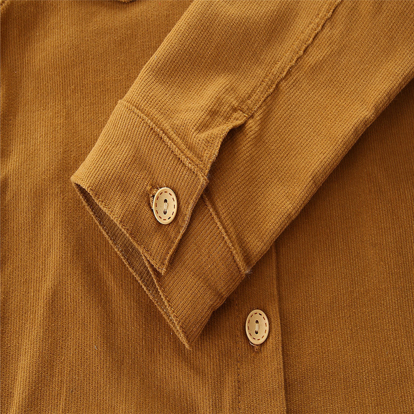 Girls Mustard Yellow Spread Collar Tailored Jacket