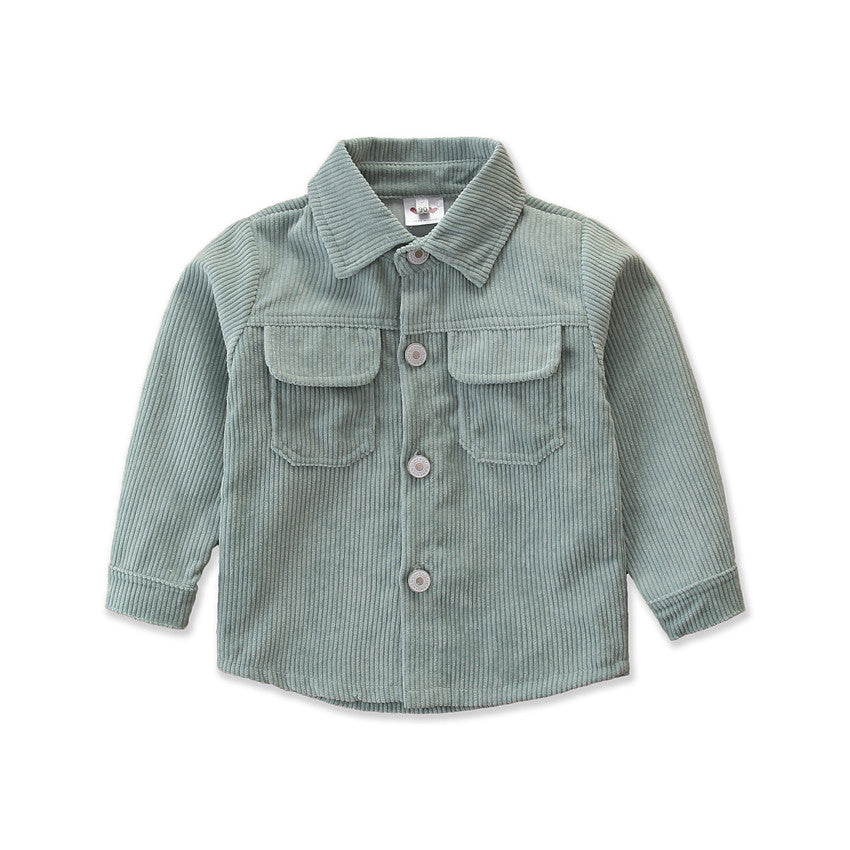 Girls Blue Striped Spread Collar Long Sleeves Windcheater Cotton Tailored Jacket