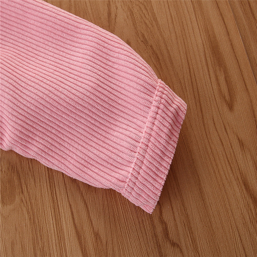Girls Pink Self Design Windcheater Cotton Tailored Jacket