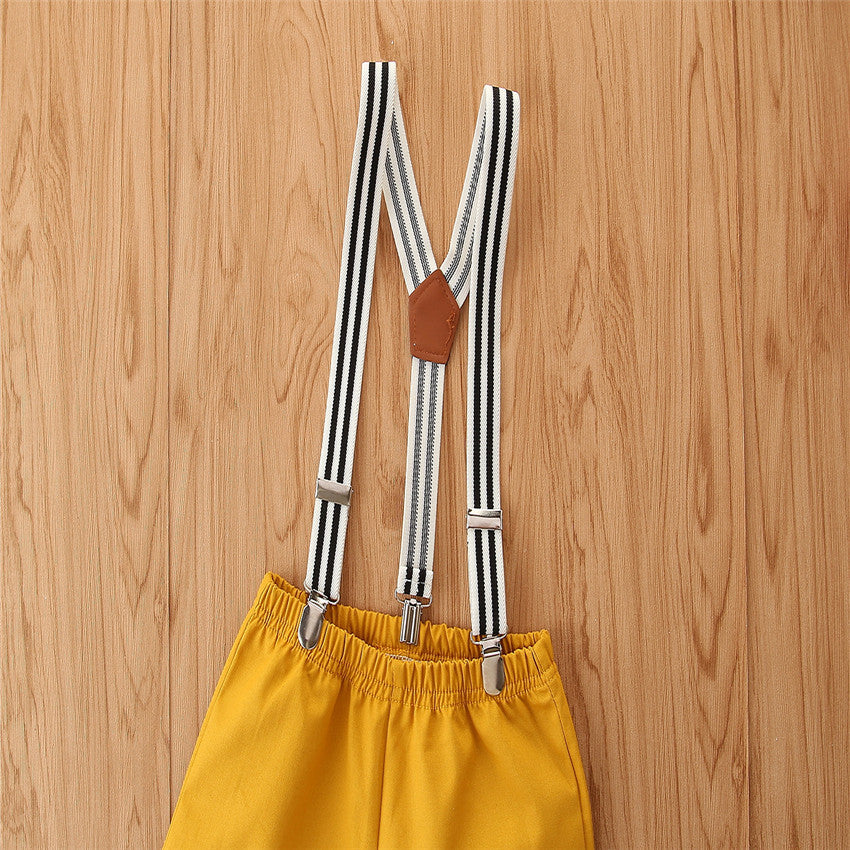 Boys Blue Checked Top with Shorts