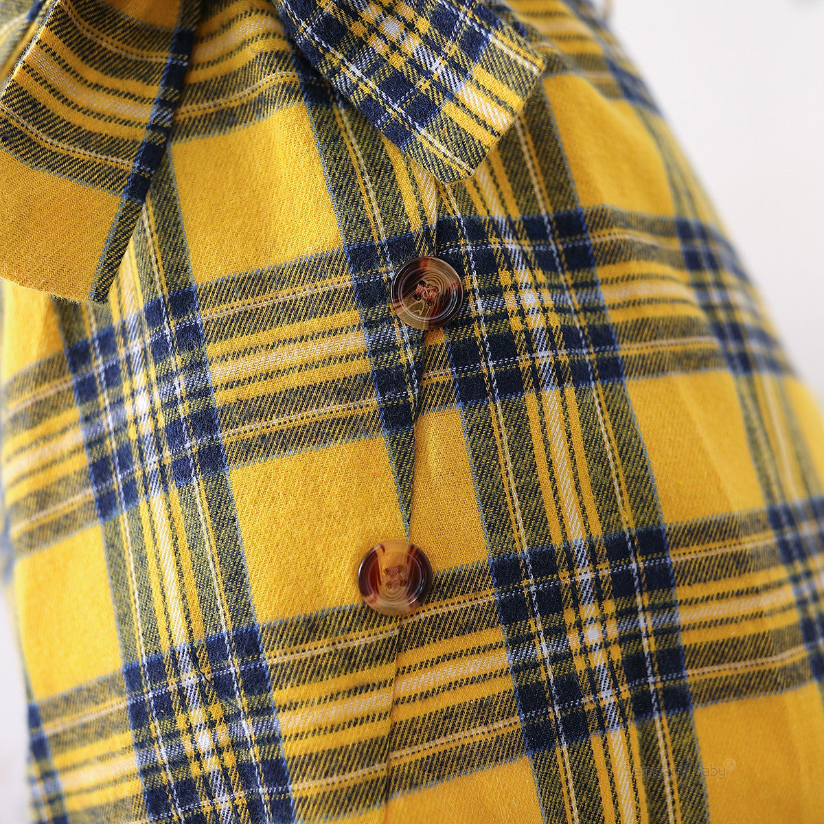 Checked A-Line Dress