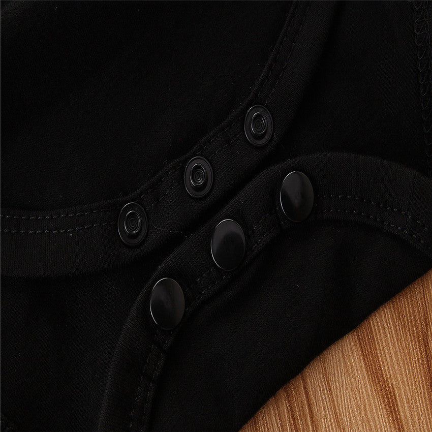Girls Black Bodysuit with Shorts