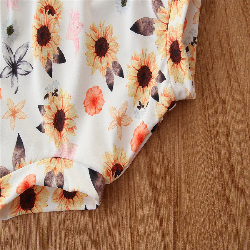 Girls Pink Self Design Top with Printed Shorts