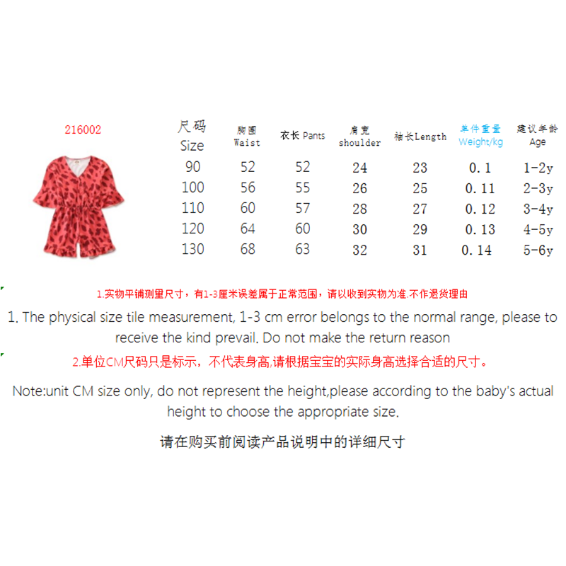 Girls Red Abstract Printed with Ruffles Cotton Playsuit