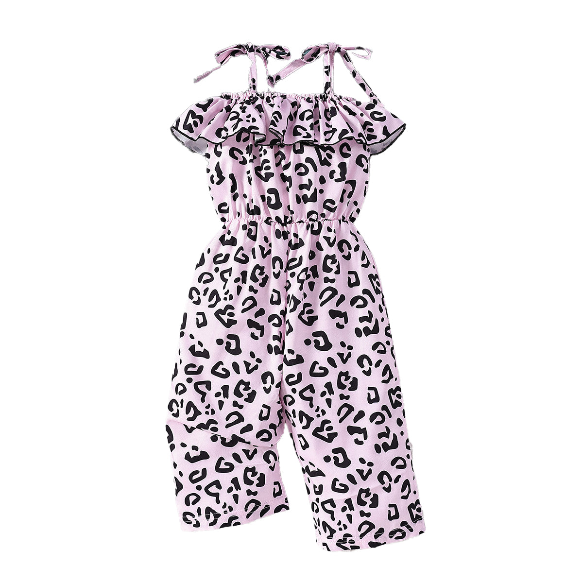 Girls Printed Basic Jumpsuit