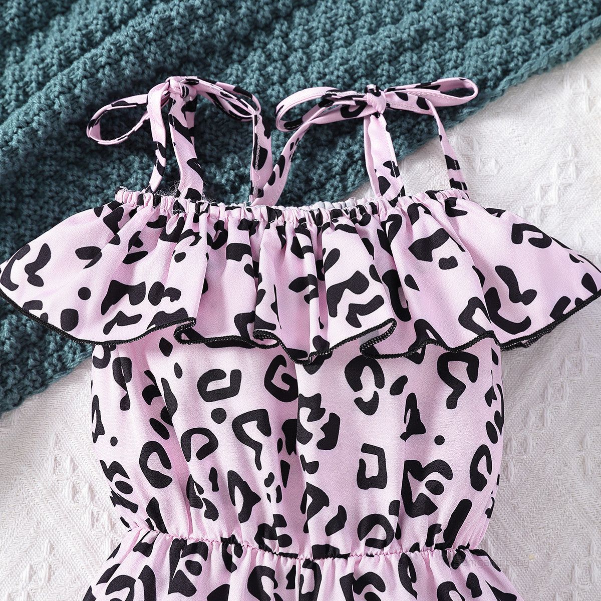 Girls Printed Basic Jumpsuit