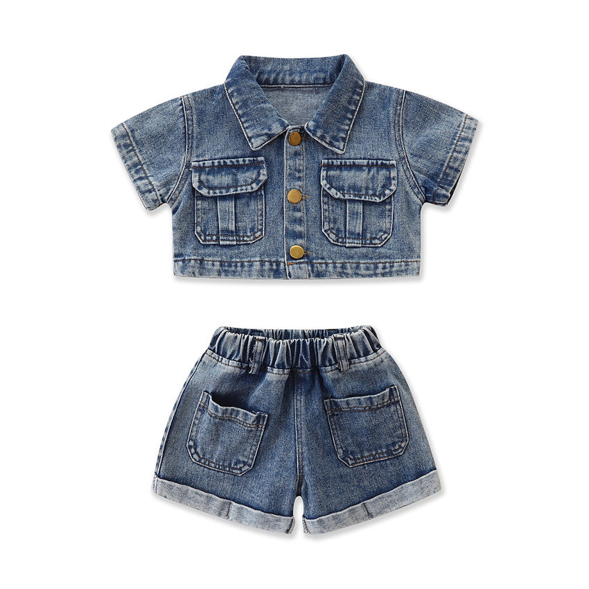 Girls Dyed Top with Shorts