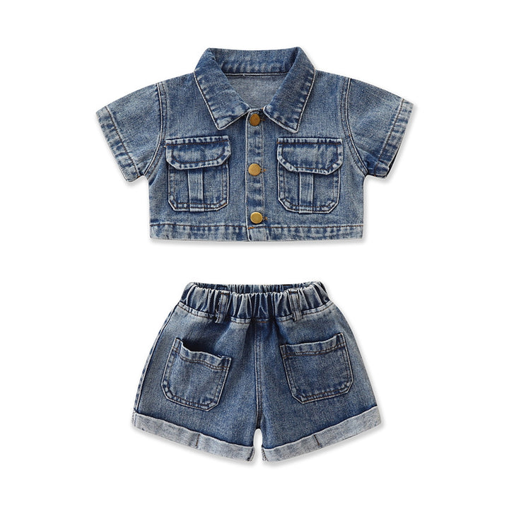Girls Dyed Top with Shorts