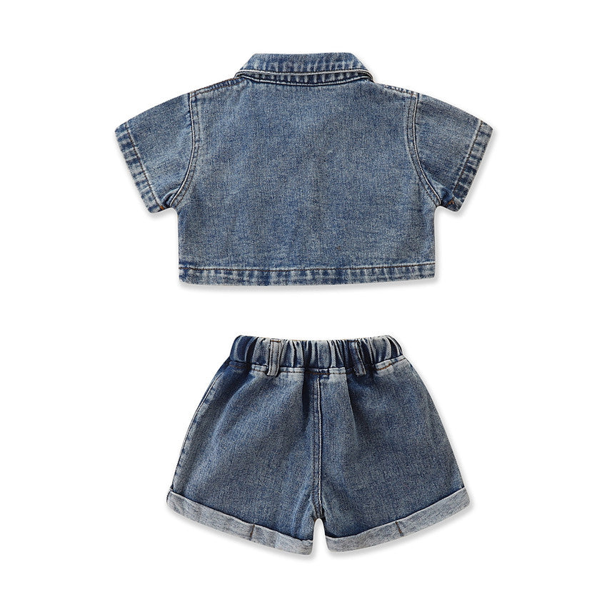 Girls Dyed Top with Shorts