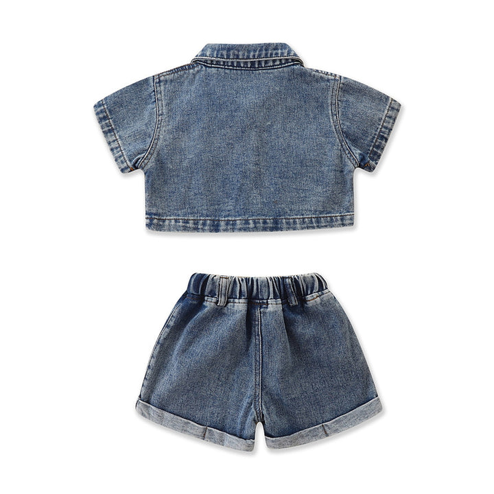 Girls Dyed Top with Shorts
