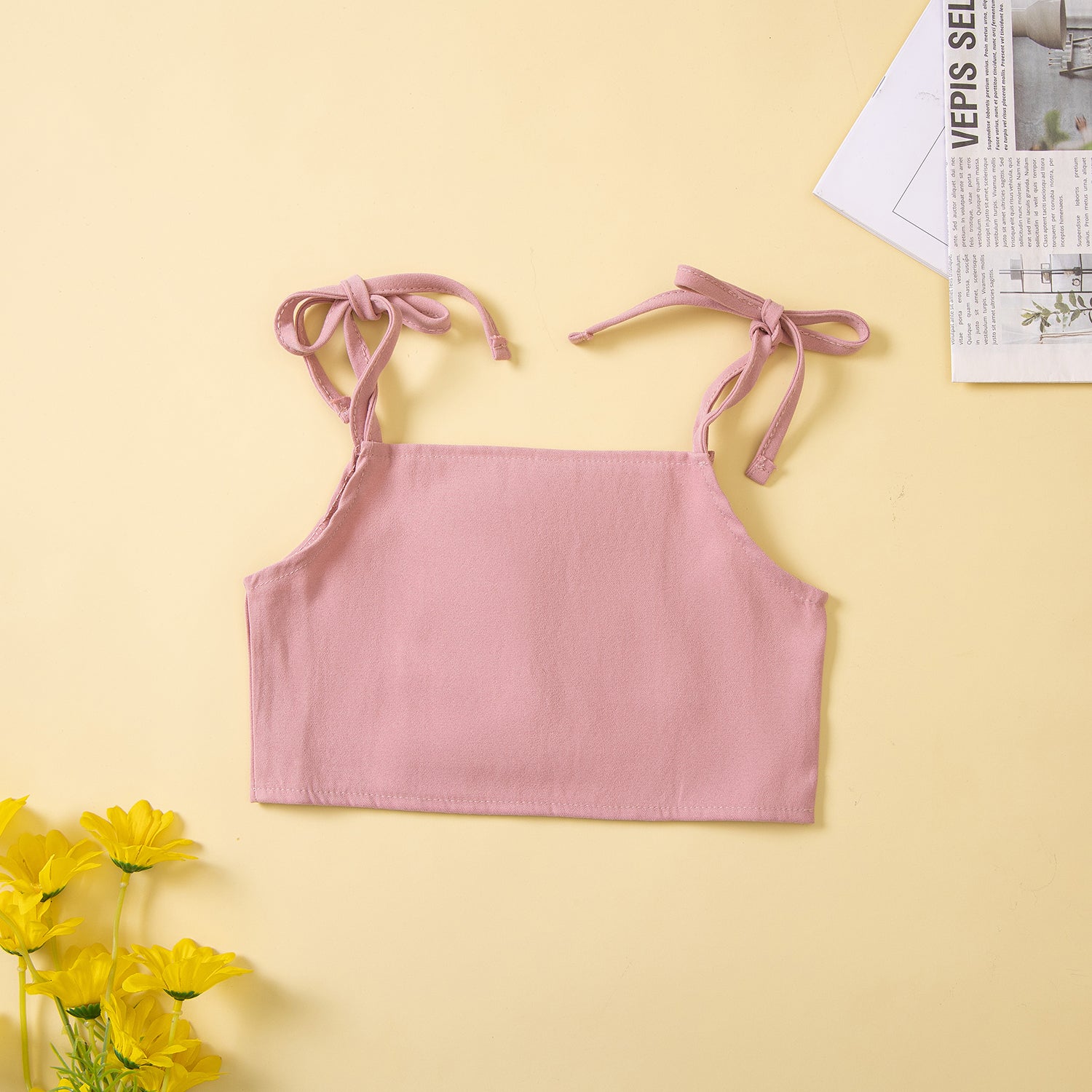Girls Pink Top With Skirt