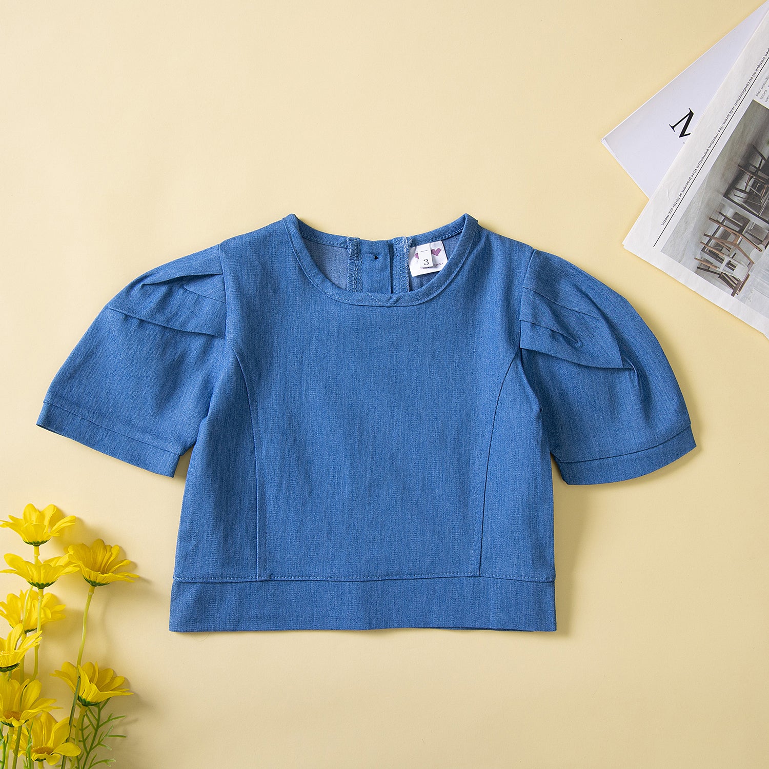 Girls Blue Top With Shorts
