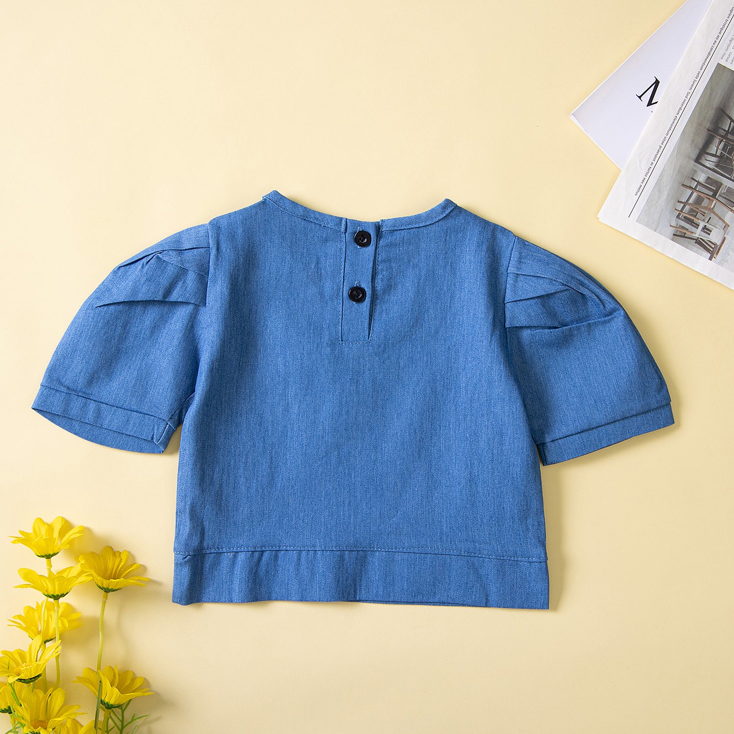 Girls Blue Top With Shorts