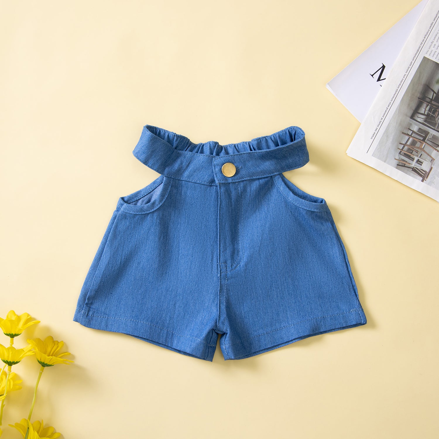 Girls Blue Top With Shorts