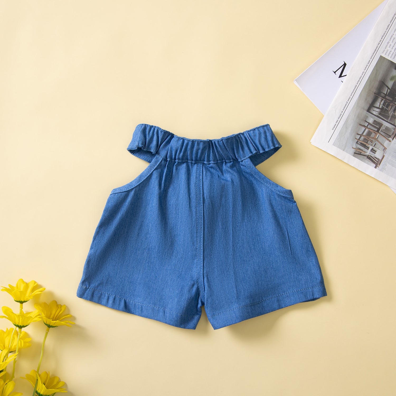 Girls Blue Top With Shorts
