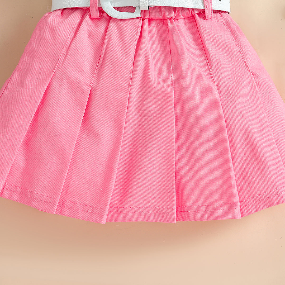 Girls Printed Top with Skirt