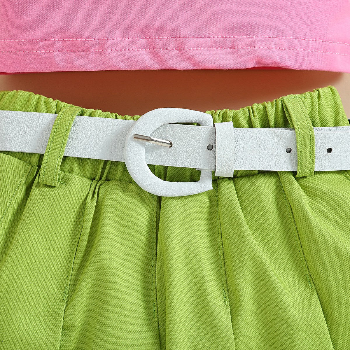 Girls Printed Top with Skirt