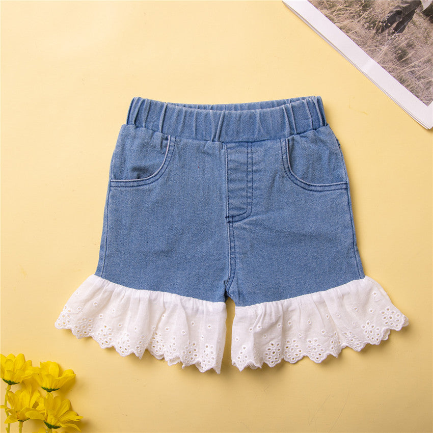 Girls Blue Top with Shorts