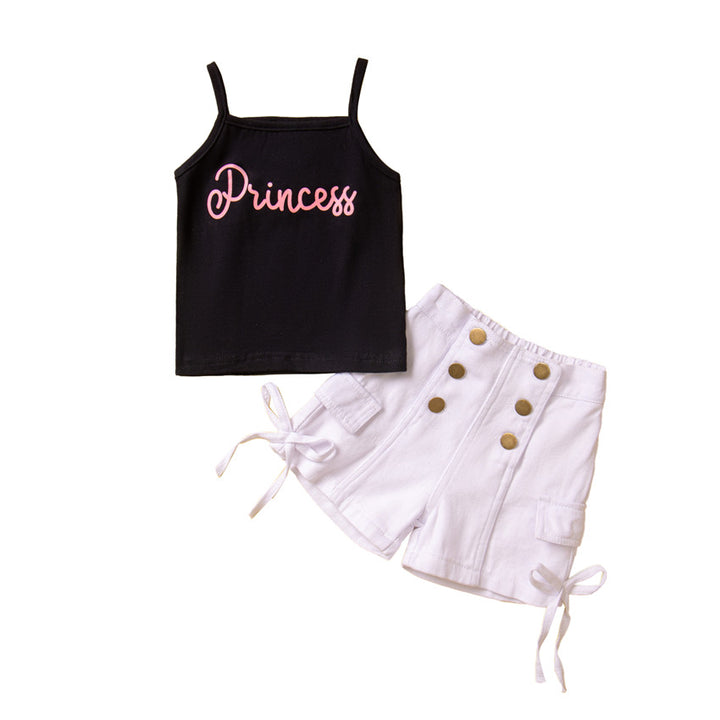 Girls Printed Top with Shorts