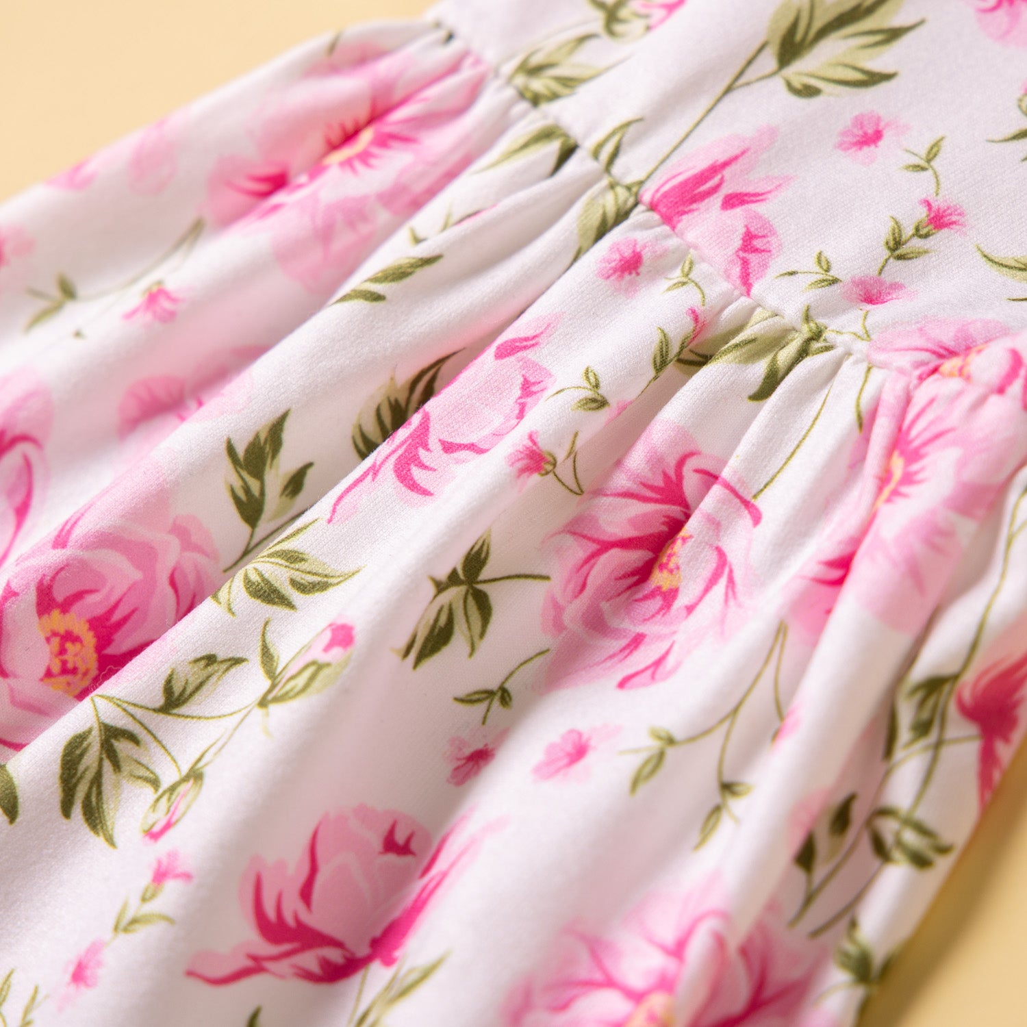 Girls White & Pink Printed T-Shirt With Sharara