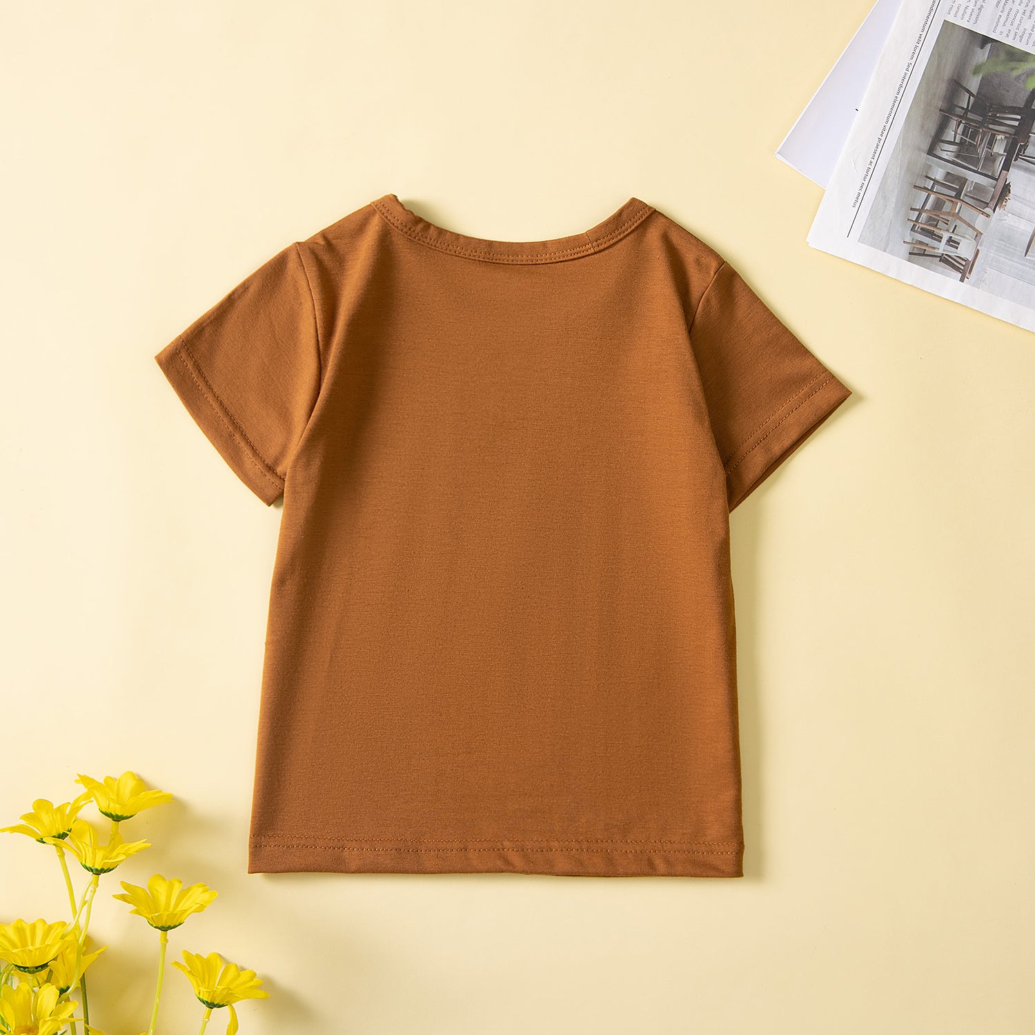 Boys Printed T-shirt with Trousers