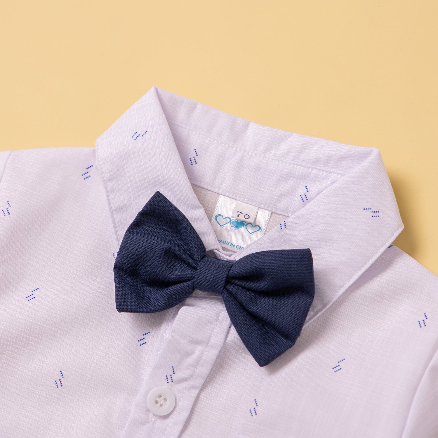 Boys White & Blue Shirt With Shorts