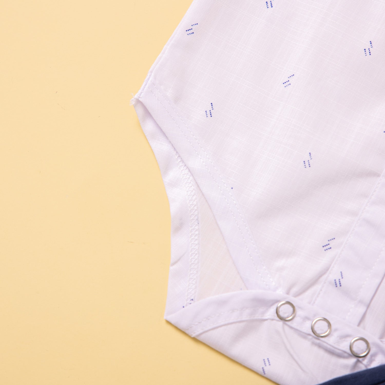 Boys White & Blue Shirt With Shorts