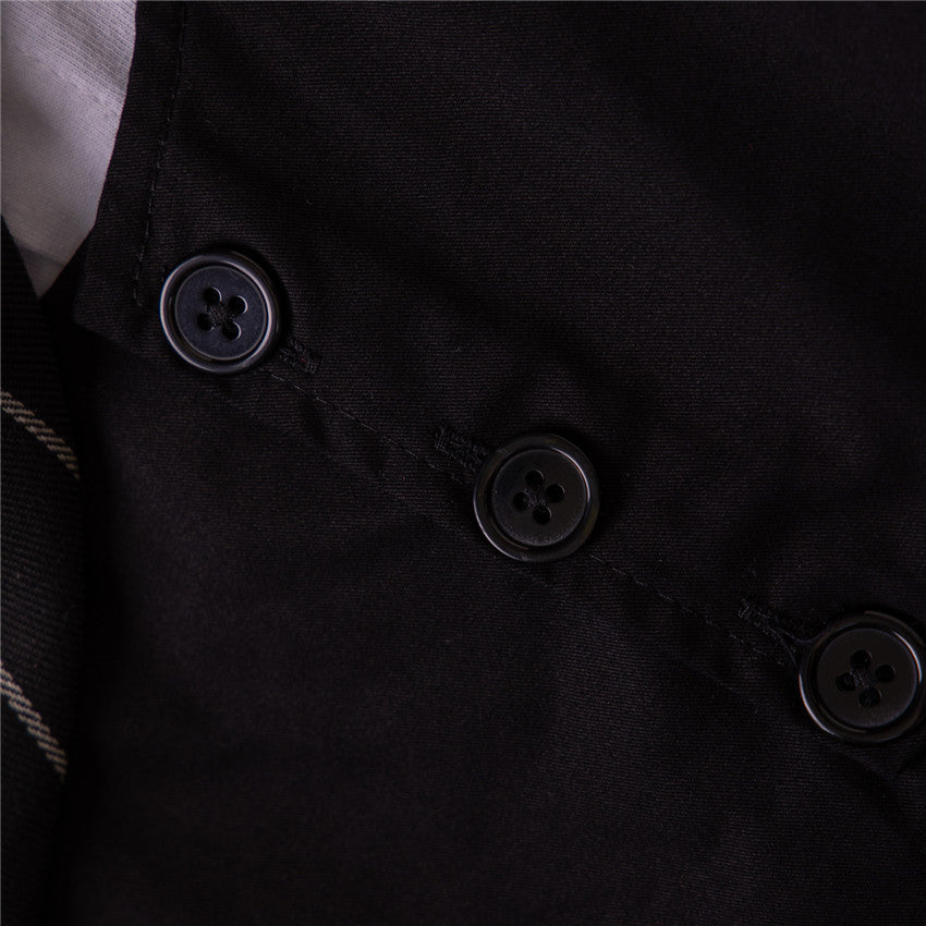 Black Infants Boys Cotton Rompers