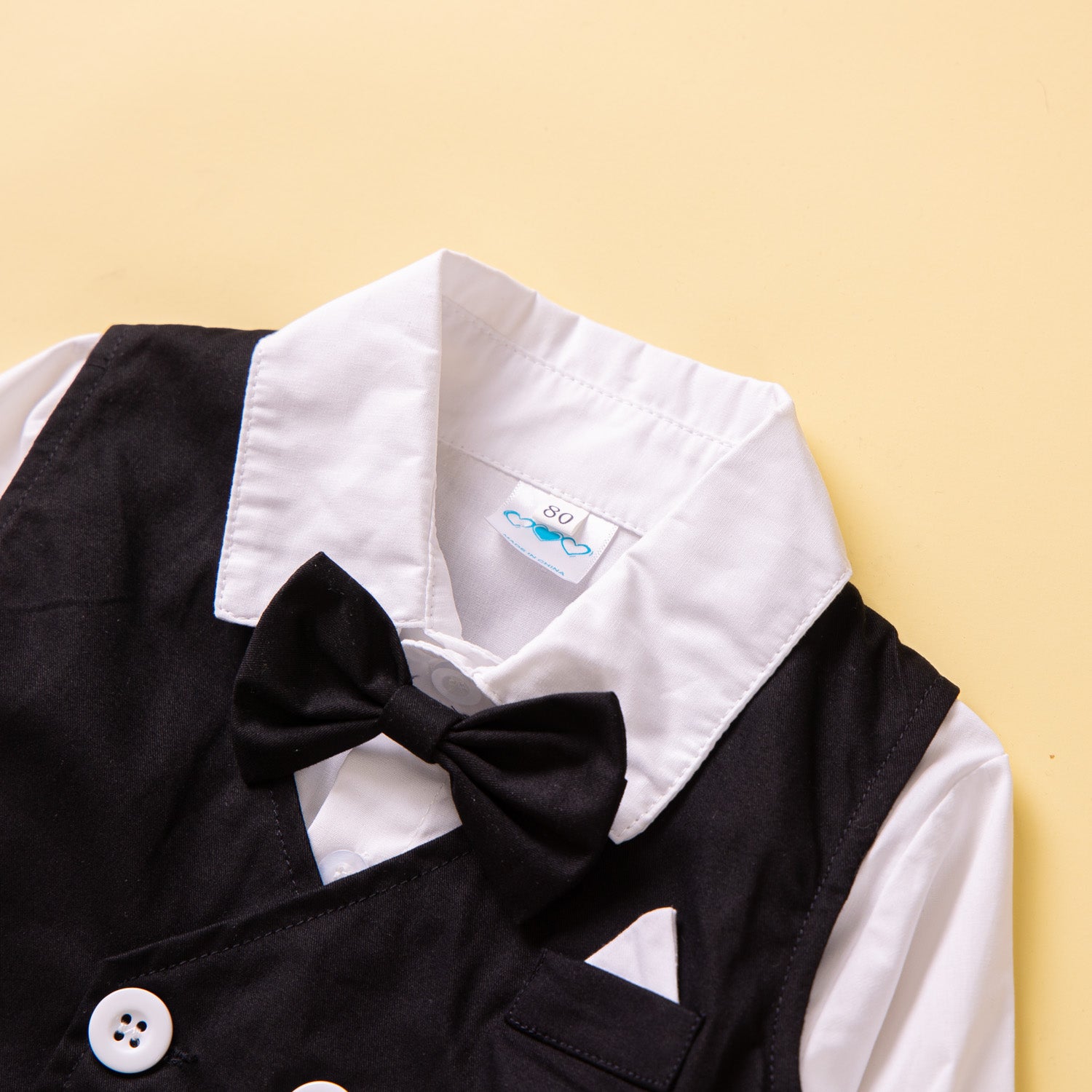 Boys Black Colourblocked Pure Cotton Shirt with Trousers